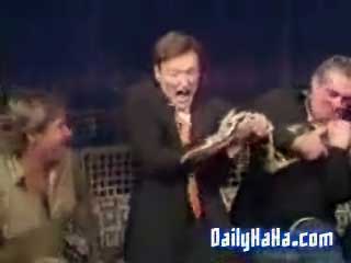 Conan O'Brien vs A Snake