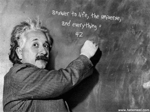 Einstein Chalkboard