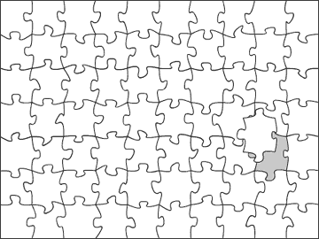 White Jigsaw